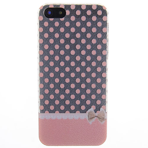 Розовый Прекрасный Круглый Dot Pattern чехол для iPhone 5/5S