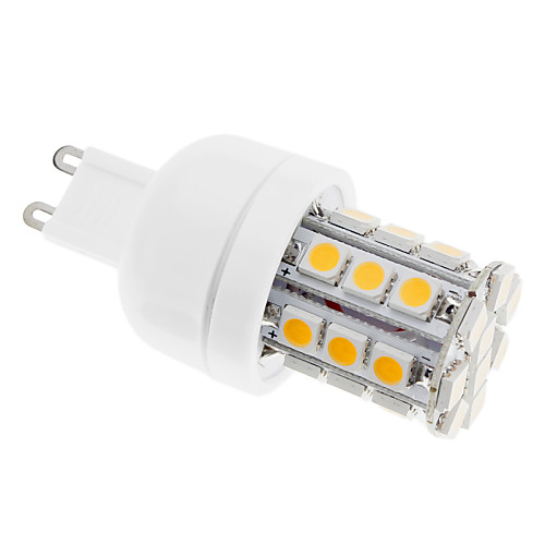 G9 4W 30x5050SMD 400LM 3000-3500K теплый белый свет мозоли СИД лампы (AC 110-130V)