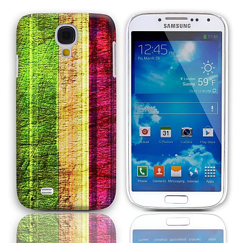 Vintage Stripes Pattern Жесткий чехол с 3 пакетами Защитные пленки для Samsung Galaxy S4 i9500