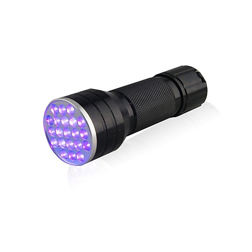 Hunterseyes 21-LED 395-400 Н. М. Черный УФ фонарик (3 × AAA)