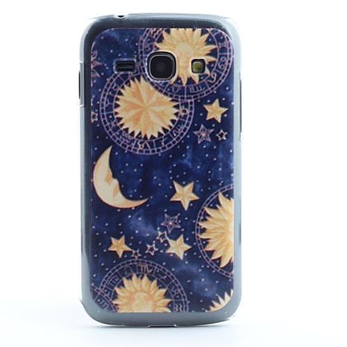 Солнце и Луна Pattern ПВХ чехол для Samsung Galaxy Ace S7272 3