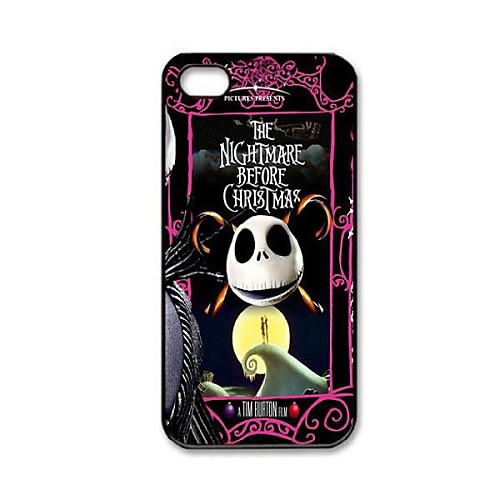 Кошмар перед Case рисунок рождество пластичное трудное для IPhone 4/4S