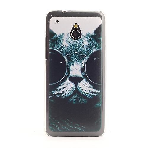 Кошка с Case очки Pattern защитные ПВХ Назад для HTC One Mini / HTC M4/601e