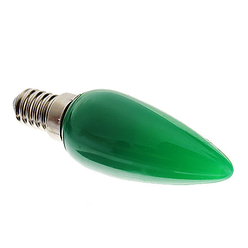 E14 0,8 Вт 8-LED Зеленый свет Светодиодные свечи лампы (220В)