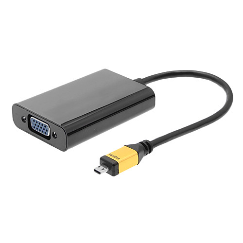 Микро-HDMI мужчина к VGA Кабель-адаптер (черный, 0,15 м)