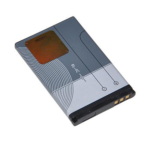 ВОЛНА BL-4C Настоящее емкость 900mAh сотовый телефон аккумулятор для Nokia X2 6100 6101 6300 3500 с 6300 (3.7V, 900 мАч)