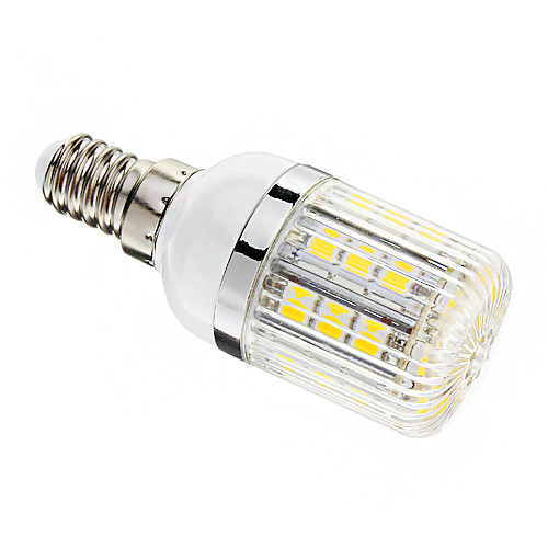 Затемнения E14 4W 30xSMD 5050 400LM 3000-3500K теплый белый свет мозоли СИД лампы (AC 220-240V)