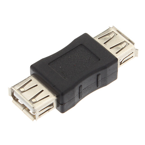 USB конвертер, Женский USB2.0 к USB2.0 женского адаптер конвертер (черный)