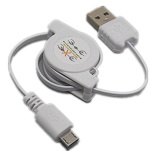 Выдвижной USB 2.0 для Micro USB-кабели синхронизация данных зарядки для HTC Samsung LG