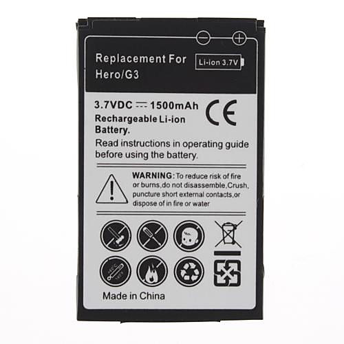 1500mAh батарея для HTC Hero/G3