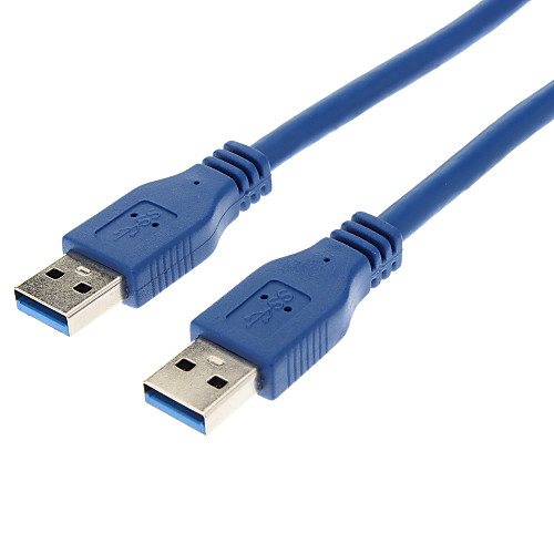 USB 3.0 между мужчинами высокоскоростной Медь USB кабель-удлинитель (Deep Blue, 1,5 М)