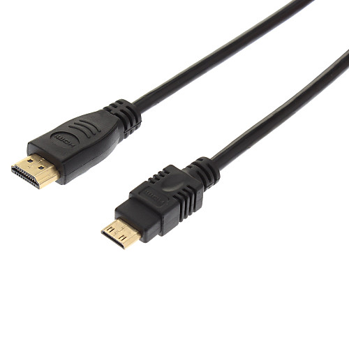 Mini HDMI кабель 1080p Full HD с HDMI (черный, 1,5 М)