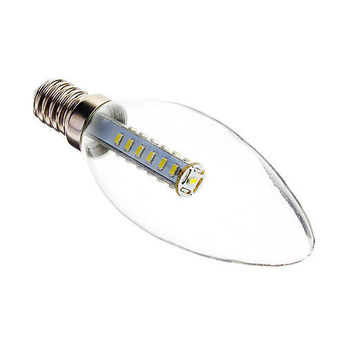 E14 3W 25x3014SMD 180-210LM 6000-6500K холодный белый свет свечки СИД (220)