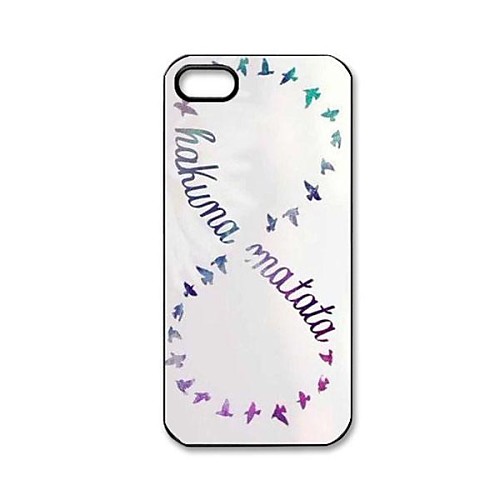 Дело Hukuna Матата Восемь Pattern пластиковые Футляр для IPhone 5/5S