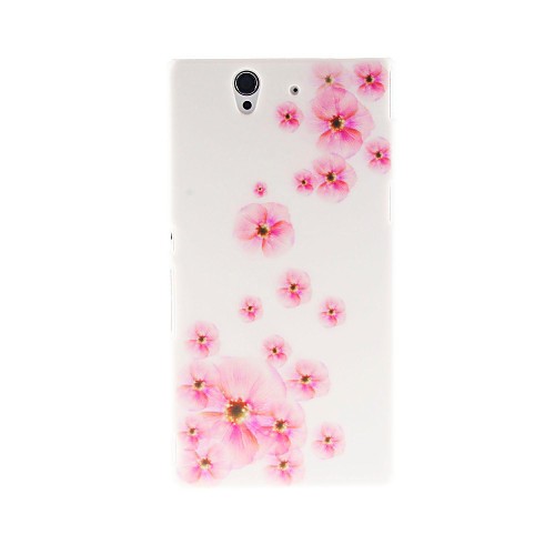 Дело Кинстон Peach Blossom Pattern пластиковые Жесткий для Sony L36h (Xperia Z)