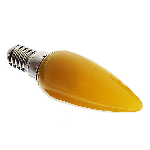 E14 0,8 Вт 8-LED желтый свет свечки СИД лампа (220В)