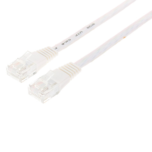 CAT 6 Квартира Сетевой кабель для компьютера / Router (белый, 2,1 м)