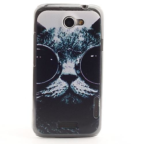 Кошка с Case очки Pattern защитные ПВХ Назад для HTC One X