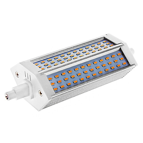 Затемнения R7S 12W 108x3014SMD 1188LM 2800-3001K теплый белый свет мозоли СИД лампы (AC 220-240V)