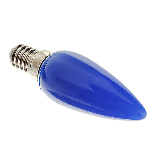 E14 0,8 Вт 8-LED Blue Light светодиодные свечи лампы (220В)