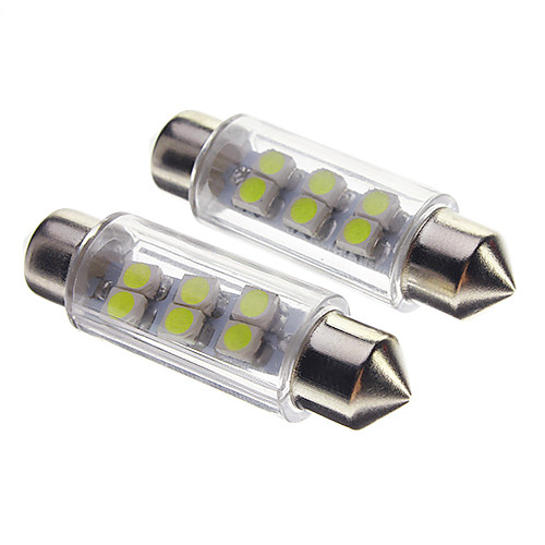 Гирлянда 0.5W 30-40LM 6-LED автомобилей лампочки-белый (12V)