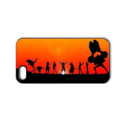 Дело мультфильм и Аниме One Piece Pattern пластиковые Футляр для IPhone 5/5S