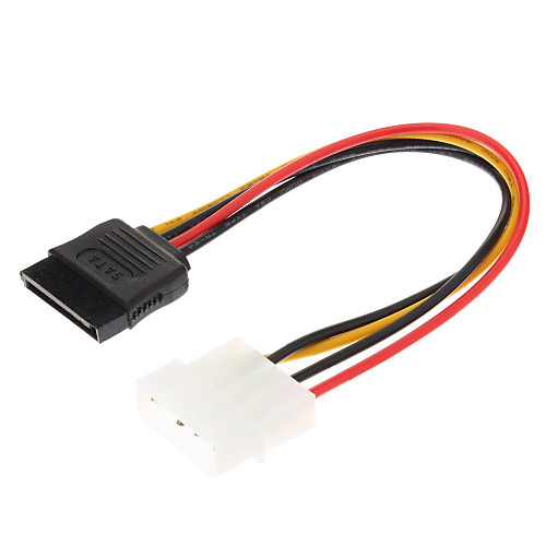 4-контактный IDE 15 Pin Serial ATA SATA HDD кабель питания (0,15 М)