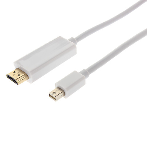 Mini DisplayPort мужчина к HDMI Мужской 32AWG OD4.8mm ультразвуковой кабель для MacBook Air / Pro / Pro Retina (180 см)