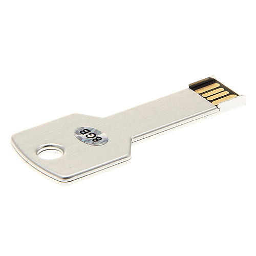 Ключ 8GB образный стиль металла USB флэш-накопитель (разных цветов)