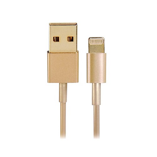 Кабель USB 30-контактный золотой для передачи данных на iPhone 6/6 Plus/5/5S/5C (длина 100см)