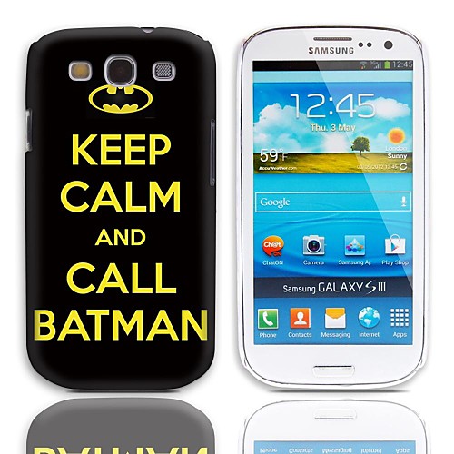 Позвоните Batman Футляр дизайна с 3 пакетами Защитные пленки для Samsung Galaxy S3 I9300