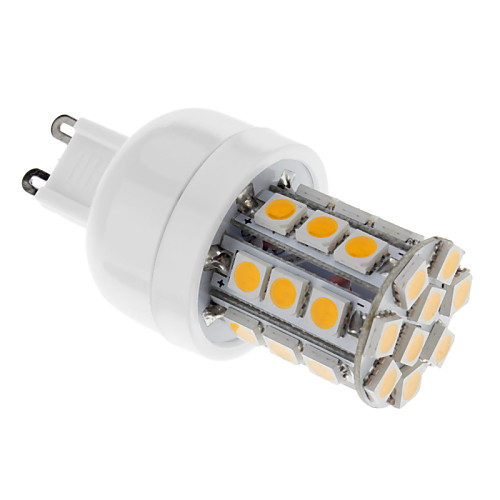 G9 4W 30x5050SMD 400LM 3000-3500K теплый белый свет мозоли СИД лампы (AC 220-240V)