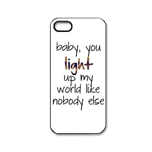 One Direction Котировки чехол шаблон пластик жесткий для iPhone 5/5S