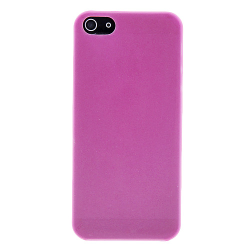 Сплошной цвет ультратонких 0,2 мм Прозрачный Футляр матовый ПК для iPhone 5/5S (разных цветов)