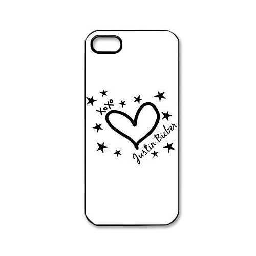 Дело XoXo Джастин Бибер Pattern пластиковые Футляр для IPhone 5/5S