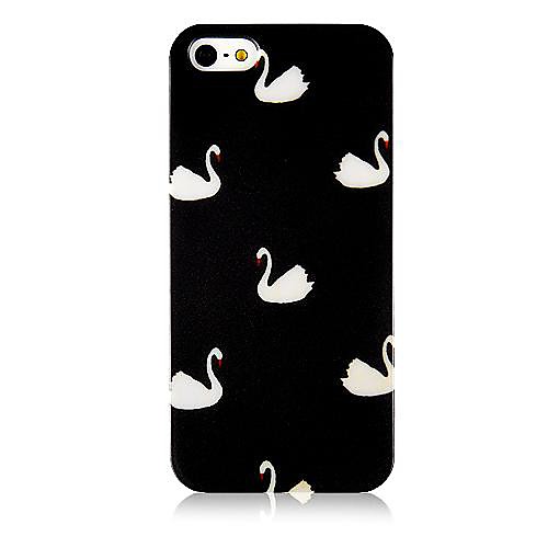 Лебедь Pattern Силиконовый мягкий чехол для iPhone4/4S