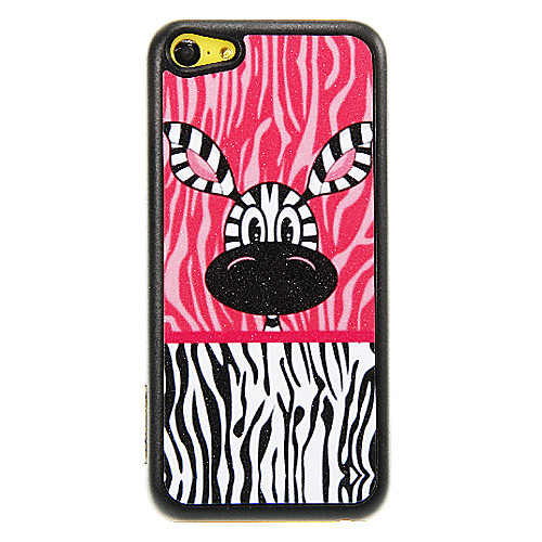 Мерцающий ПК Футляр Zebra План главы для IPhone 5C