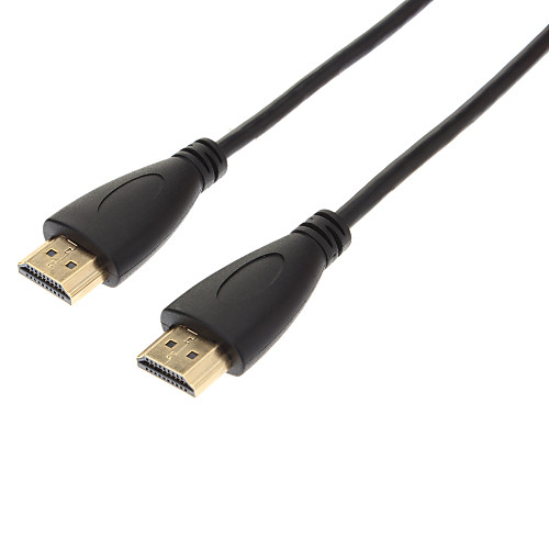 Высокоскоростной HDMI к HDMI кабель с Ethernet Черного 1,4 В (черный, 1,5 М)