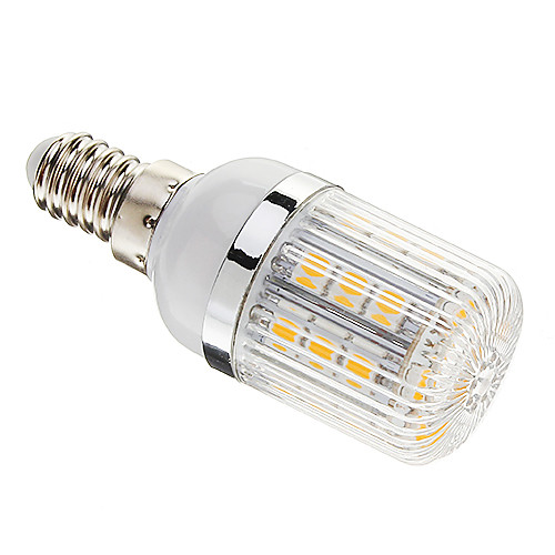 Затемнения E14 3W 27xSMD 5050 350LM 3000-3500K теплый белый свет мозоли СИД лампы (AC 220-240V)