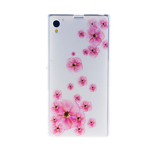 Кинстон Peach Blossom шаблон ТПУ мягкий чехол для Sony Xperia Z1 L39h