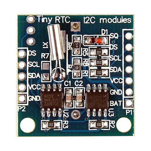 новый DS1307 I2C RTC DS1307 24C32 реального времени модуль часов для (для Arduino)