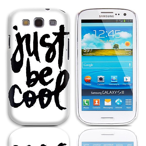 Просто Be Cool конструкция корпуса Жесткий с 3 пакетами Защитные пленки для Samsung Galaxy S3 I9300