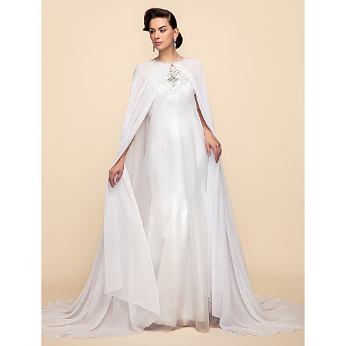 Long Sleeve Chiffon / Lace Wedding / Party Evening Wedding Wraps / Hoods & Ponchos With Capes
Long Sleeve Chiffon / Lace Wedding / Party Evening Wedding Wraps / Hoods & Ponchos With Capes