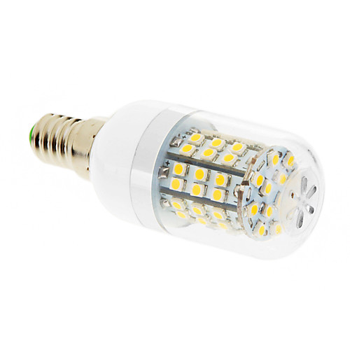 e14 7w 60x2835smd 550-680lm 2500-3500K теплый белый привело кукурузы фонари (переменного тока 220-240)