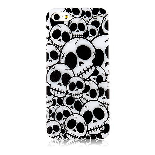 Cross Bones Pattern Силиконовый мягкий чехол для iPhone4/4S