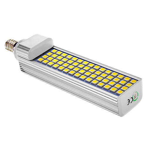 E14 15W 60x5050SMD 1080LM 6000-6501K холодный белый свет мозоли СИД лампы (AC 85-265В)