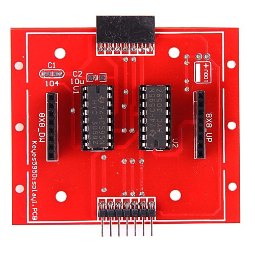 (Для Arduino) 74HC595 чип 8x8 матричный модуль драйвера