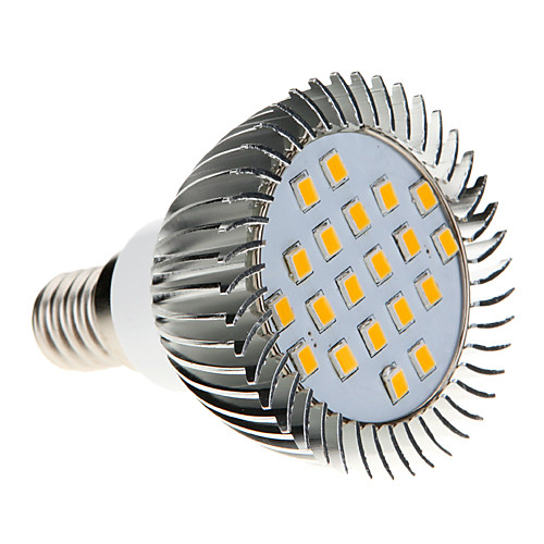 Лампа-кукуруза светодиодная E14 5W 20x2835SMD 370-430LM 2500-3500K теплый белый свет (AC 220-240)