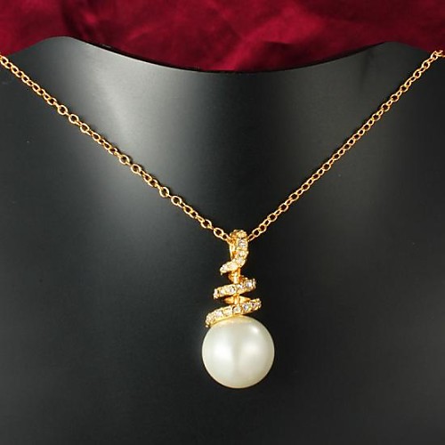 Индия стиль реальный позолоченные большой жемчужное ожерелье