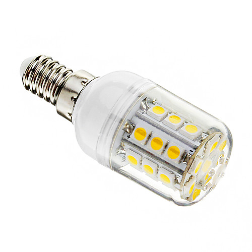 Затемнения E14 4W 30xSMD 5050 400LM 3000-3500K теплый белый свет мозоли СИД лампы (AC 220-240V)